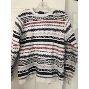 Nautica Womens Classic Faire Isle Sweater Medium